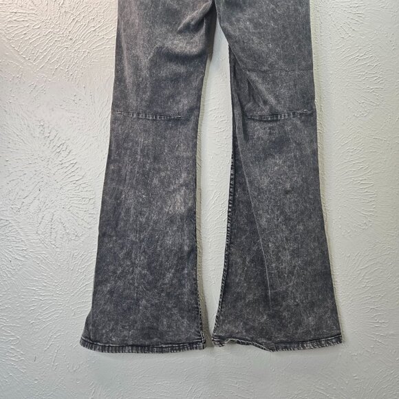 Mustard Seed Flare Jeans High Waisted Acid Wash Pull On Stretchy Pant Size Large - Picture 7 of 11